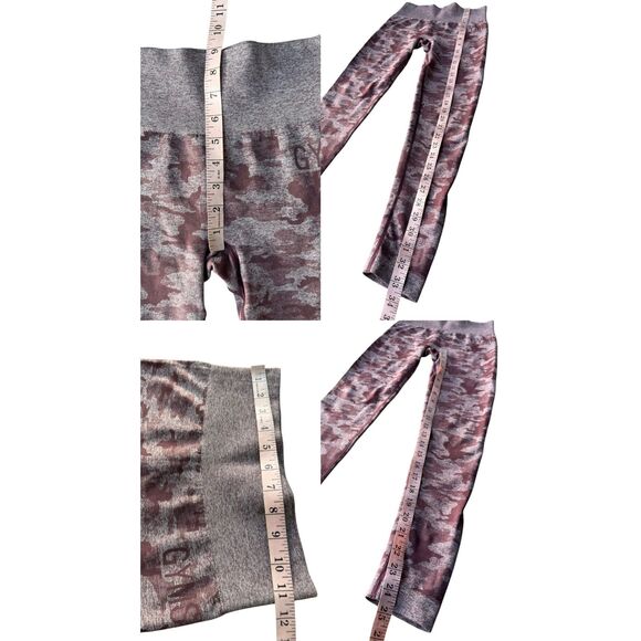 Gymshark Adapt Camo Seamless Leggings In Berry Red Size S - Picture 10 of 11